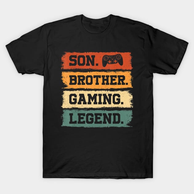 Gaming Gift For Teenage Boys Brother Son Vintage Video Games T-Shirt by Zak N mccarville